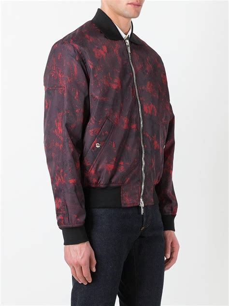 dior homme absctract print bomber jacket|Dior silk bomber jacket.